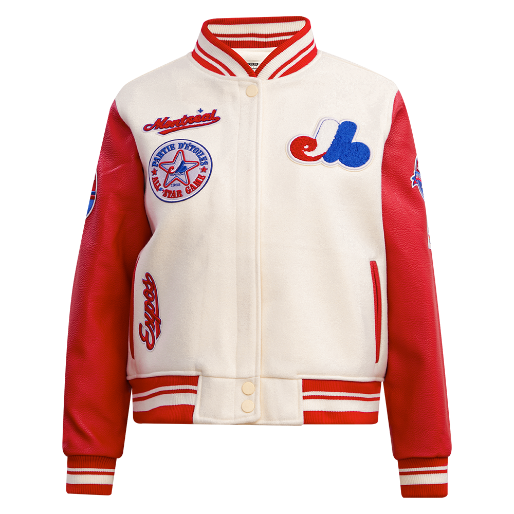 CHAMARRA UNIVERSITARIA MLB MONTREAL EXPOS RETRO CLASSICS PARA MUJER