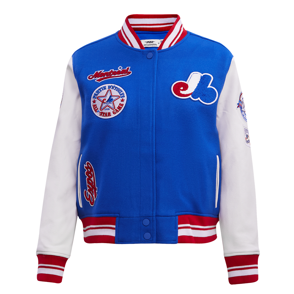 CHAMARRA UNIVERSITARIA MLB MONTREAL EXPOS RETRO CLASSICS PARA MUJER