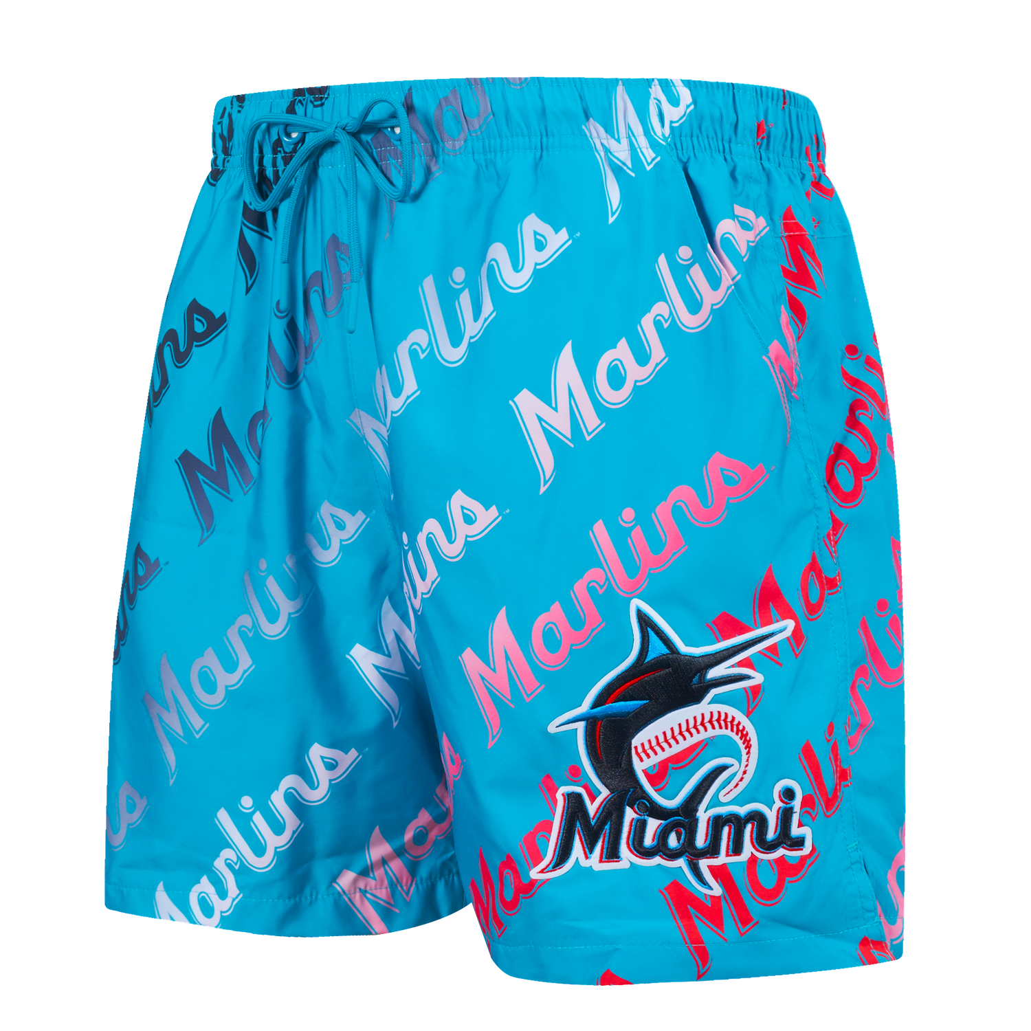 SHORTS DE ALGODÓN MLB MIAMI MARLINS OMBRE WORDMARK AOP
