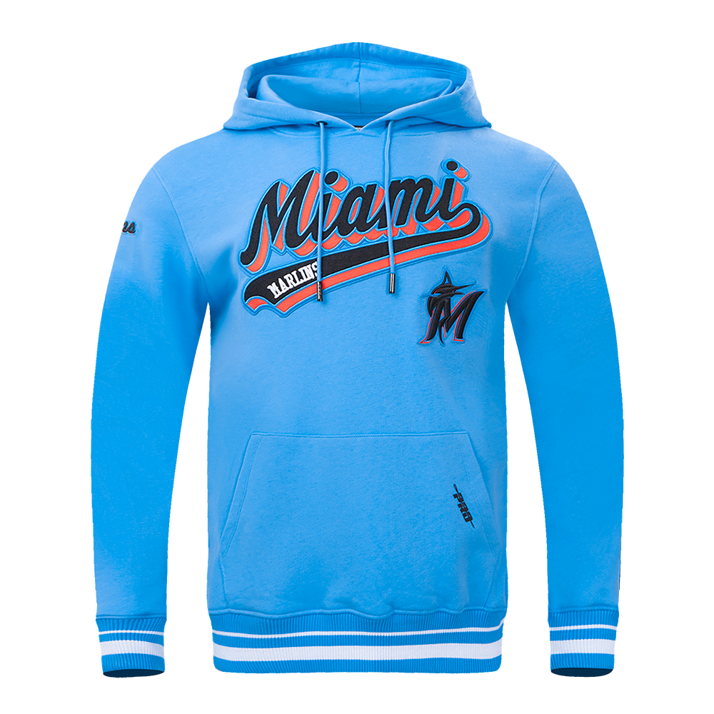 SUDADERA CON GORRO MLB MIAMI MARLINS SCRIPT TAIL