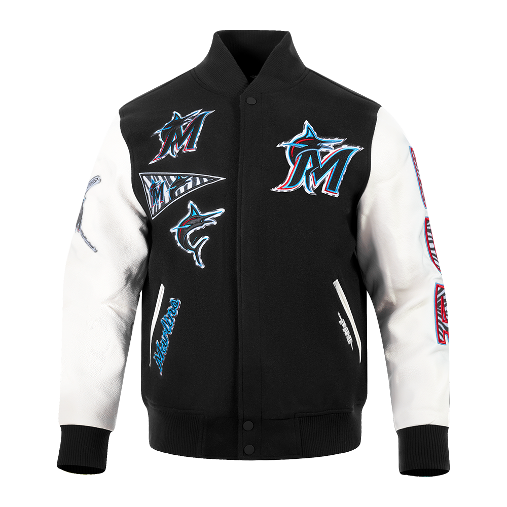 CHAMARRA UNIVERSITARIA MLB MIAMI MARLINS ANIMAL PRINT