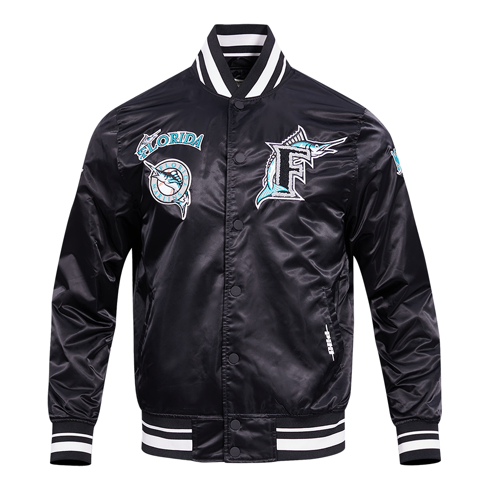 CHAMARRA DE SATÍN MLB MIAMI MARLINS RETRO CLASSICS