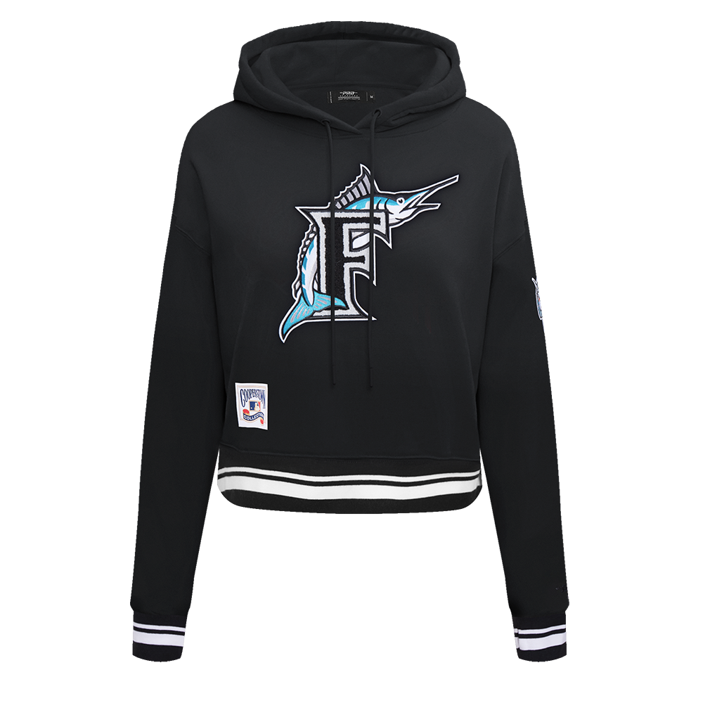 SUDADERA CON GORRO MLB MIAMI MARLINS RETRO CLASSICS PARA MUJER