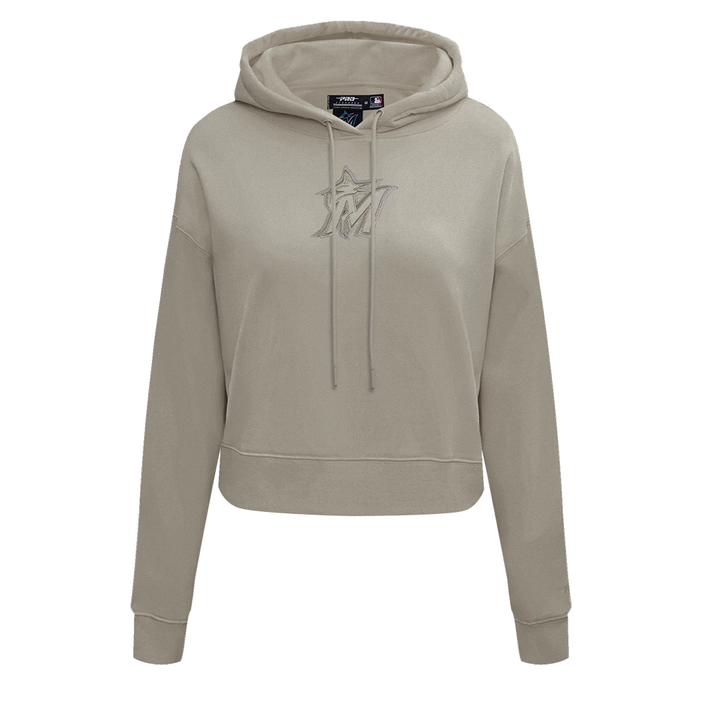 SUDADERA CON GORRO MLB MIAMI MARLINS NEUTRAL PARA MUJER