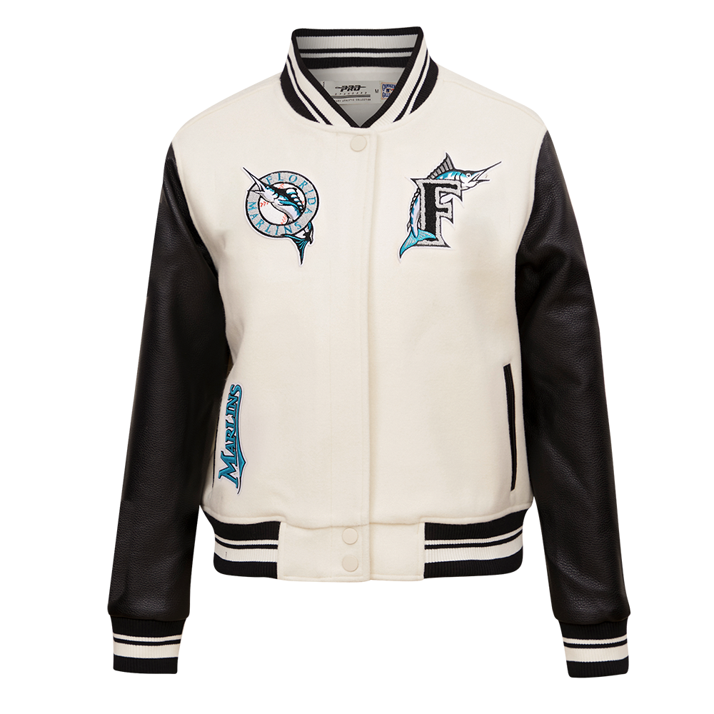 CHAMARRA UNIVERSITARIA MLB MIAMI MARLINS RETRO CLASSICS PARA MUJER