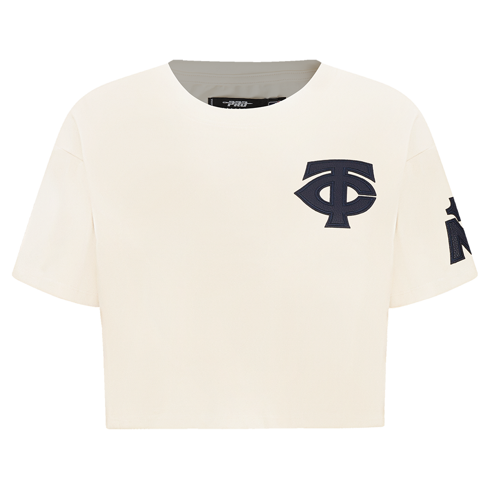 MANGA CORTA CROP MLB MINNESOTA TWINS TRIPLE TONAL PARA MUJER