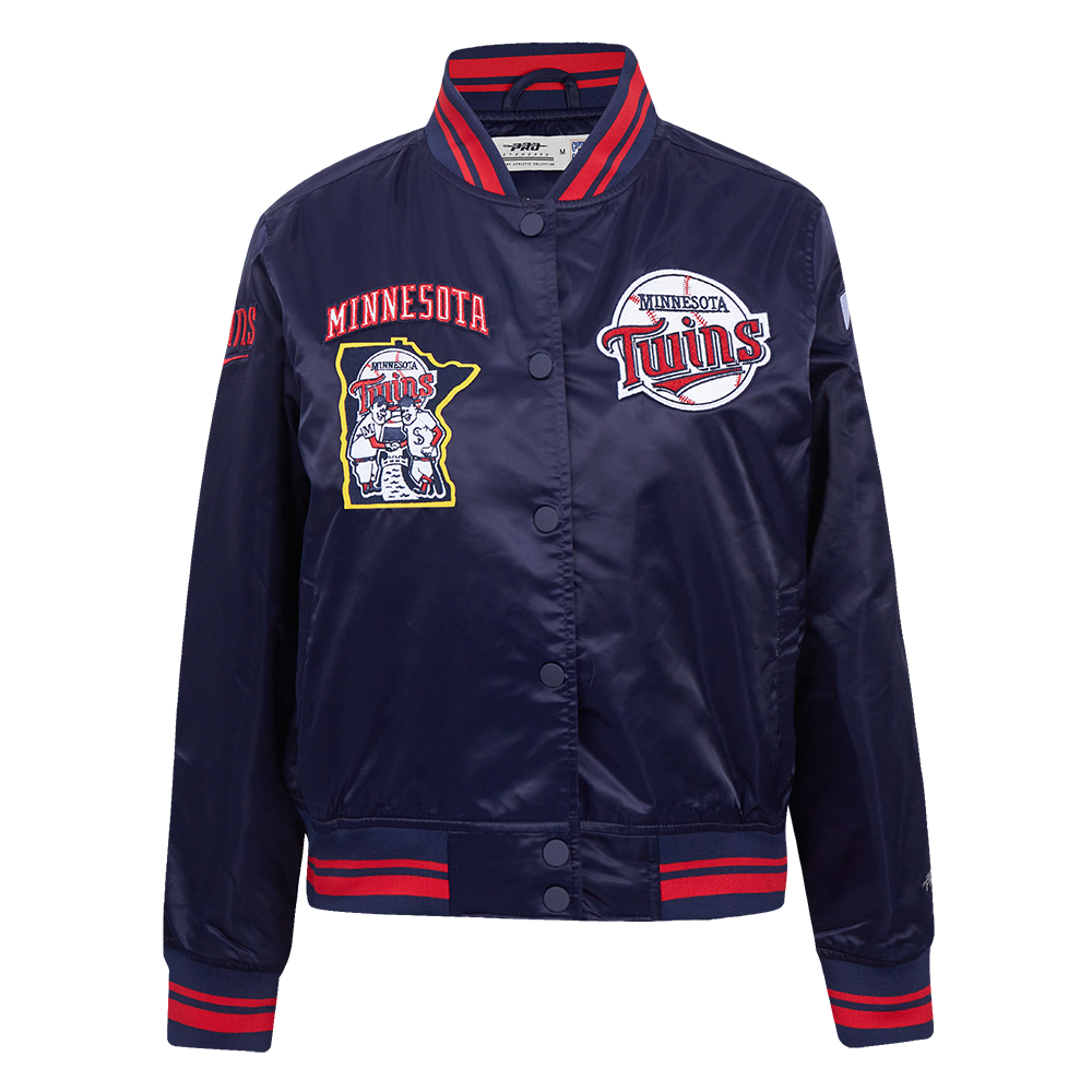 CHAMARRA DE SATÍN MLB MINNESOTA TWINS RETRO CLASSICS PARA MUJER