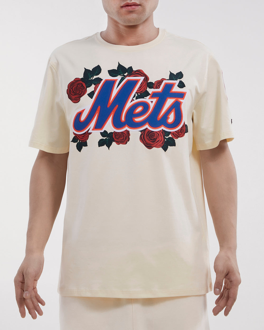 MANGA CORTA MLB NEW YORK METS ROSES