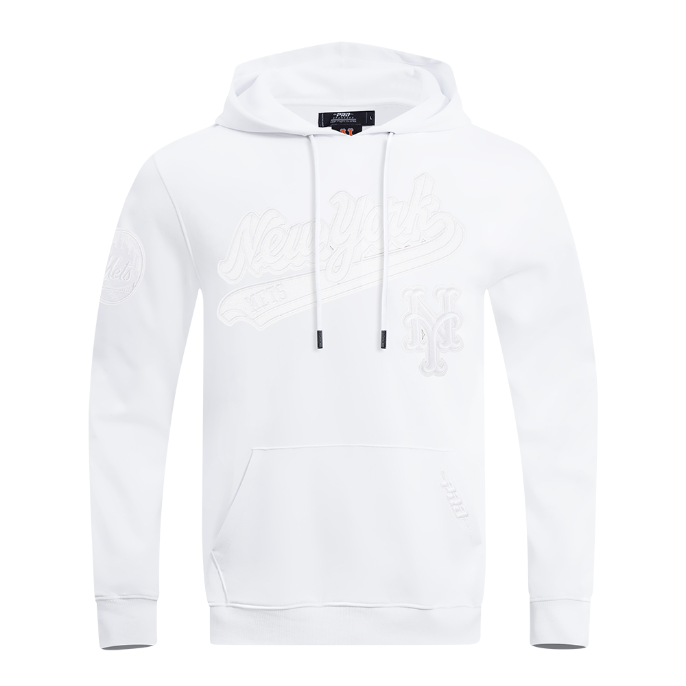 SUDADERA CON GORRO MLB NEW YORK METS WHITE OUT