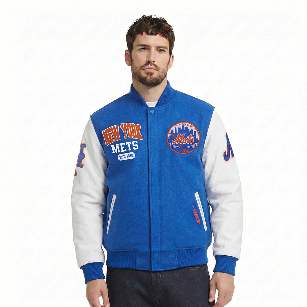 CHAMARRA UNIVERSITARIA MLB NEW YORK METS CITY ARCH