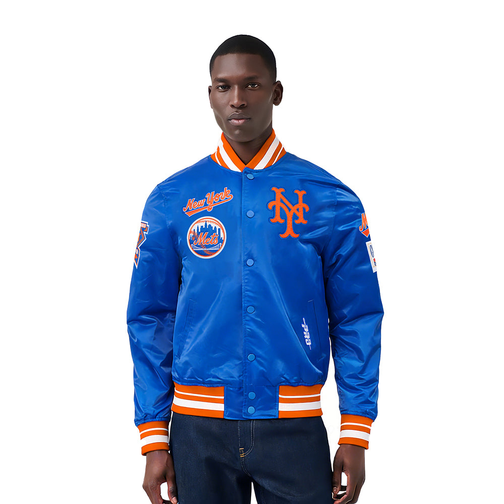 CHAMARRA DE SATIN MLB NEW YORK METS RETRO CLASSICS