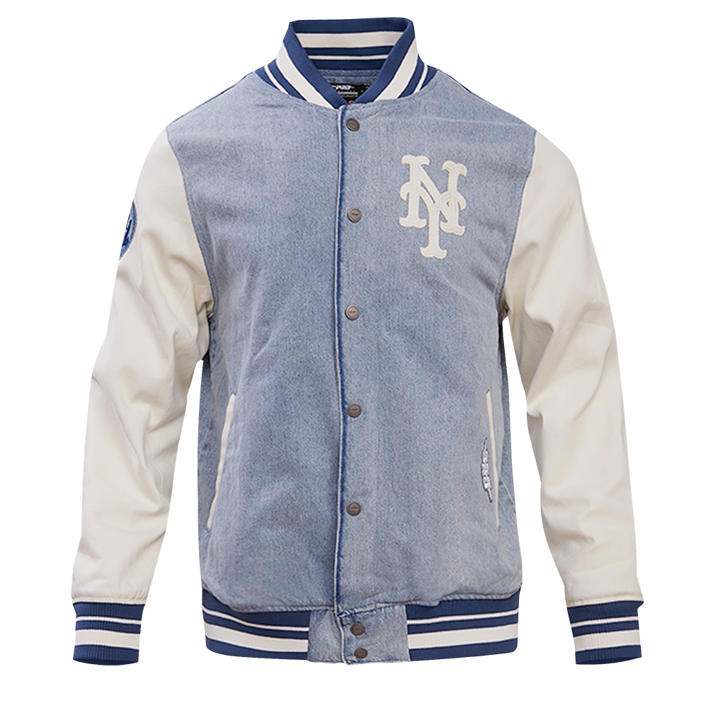 CHAMARRA DE MEZCLILLA MLB NEW YORK METS VARSITY BLUES