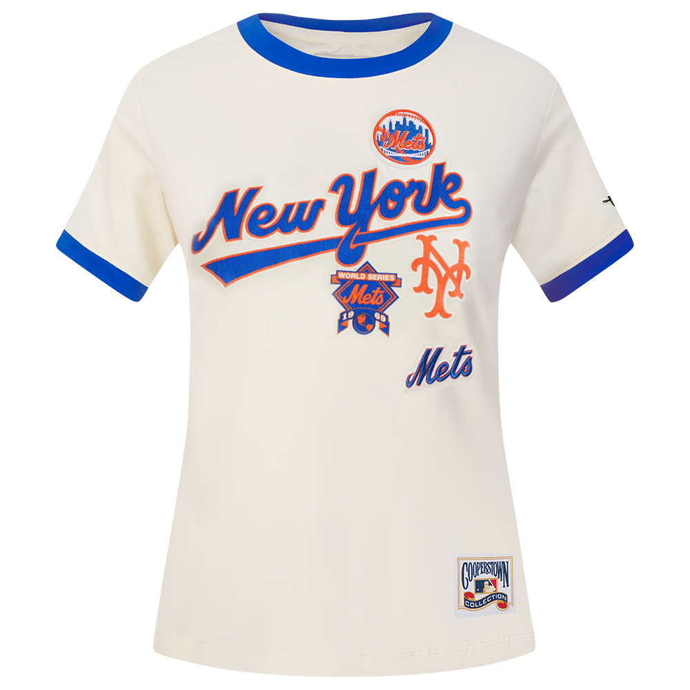 MANGA CORTA MLB NEW YORK METS RETRO CASCADE PARA MUJER