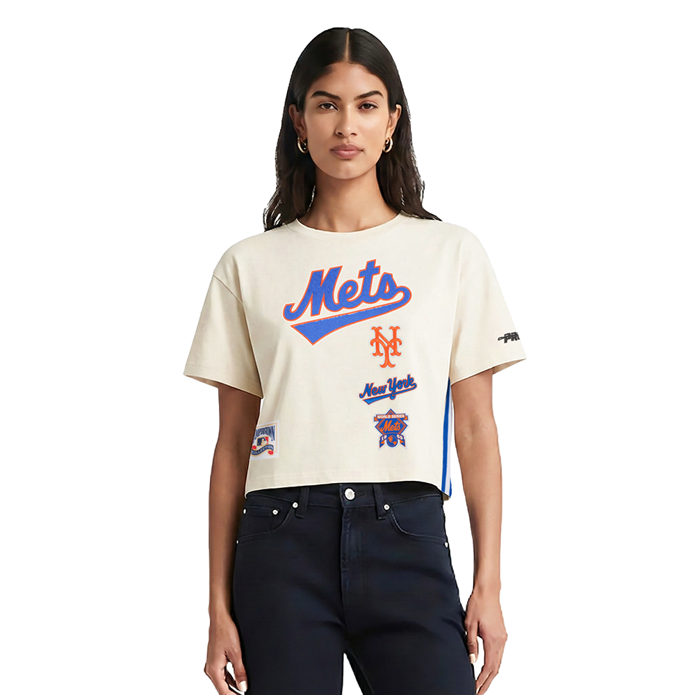 MANGA CORTA MLB NEW YORK METS RETRO CLASSICS PARA MUJER