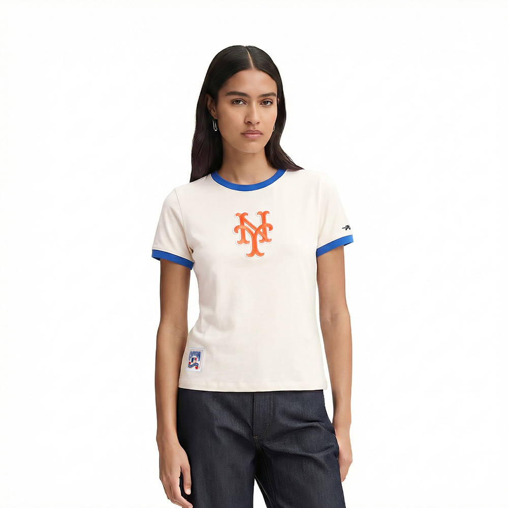 MANGA CORTA MLB NEW YORK METS RETRO CLASSICS PARA MUJER