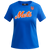 MANGA CORTA MLB NEW YORK METS CLASSIC ESSENTIALS PARA MUJER