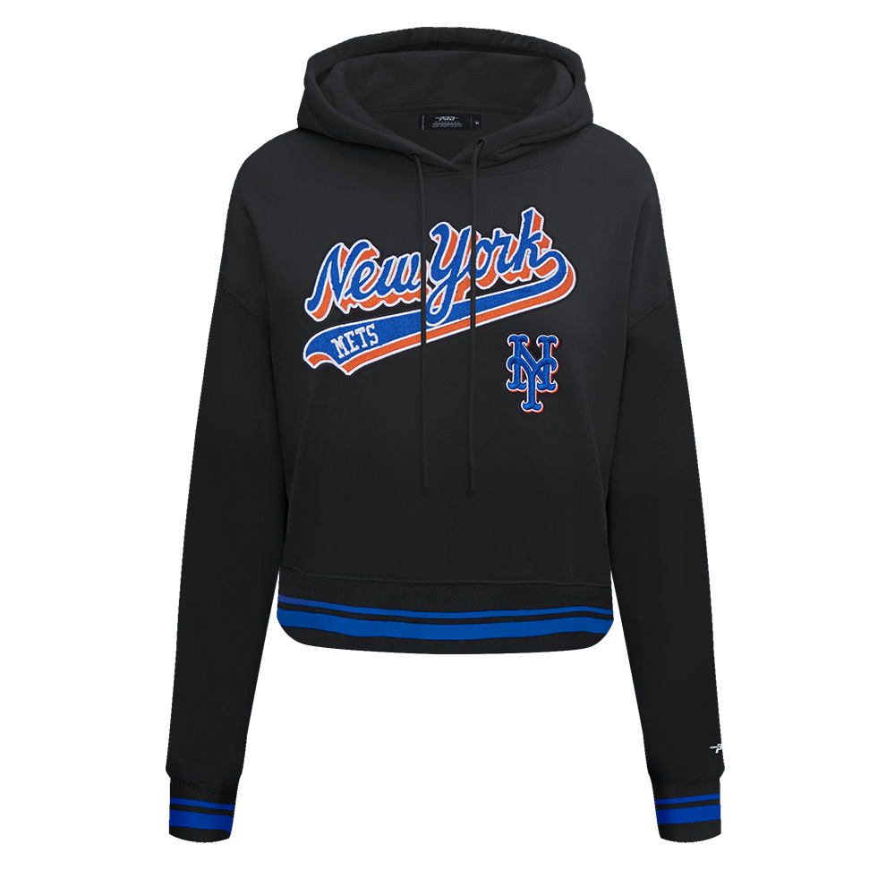 SUDADERA CON GORRO MLB NEW YORK METS SCRIPT TAIL PARA MUJER