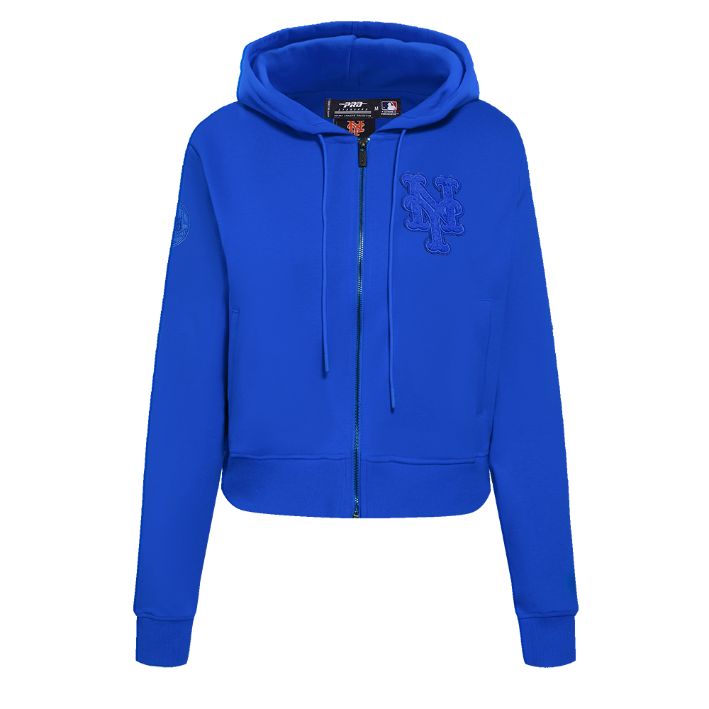 SUDADERA CON CIERRE MLB NEW YORK METS TRIPLE TONAL PARA MUJER