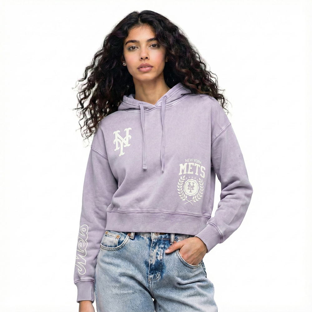 SUDADERA CON GORRO MLB NEW YORK METS STREET TEAM PARA MUJER