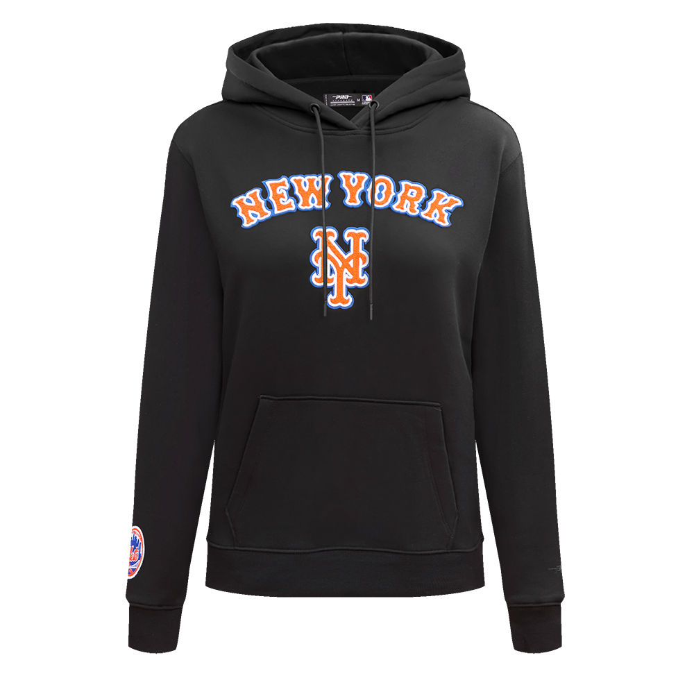 SUDADERA CON GORRO MLB NEW YORK METS CLASSIC ESSENTIALS PARA MUJER