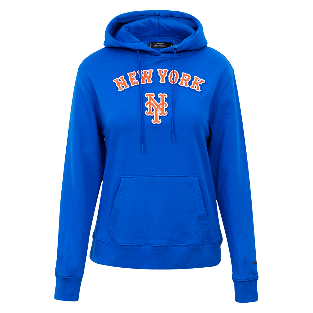 SUDADERA CON GORRO MLB NEW YORK METS CLASSIC ESSENTIALS PARA MUJER