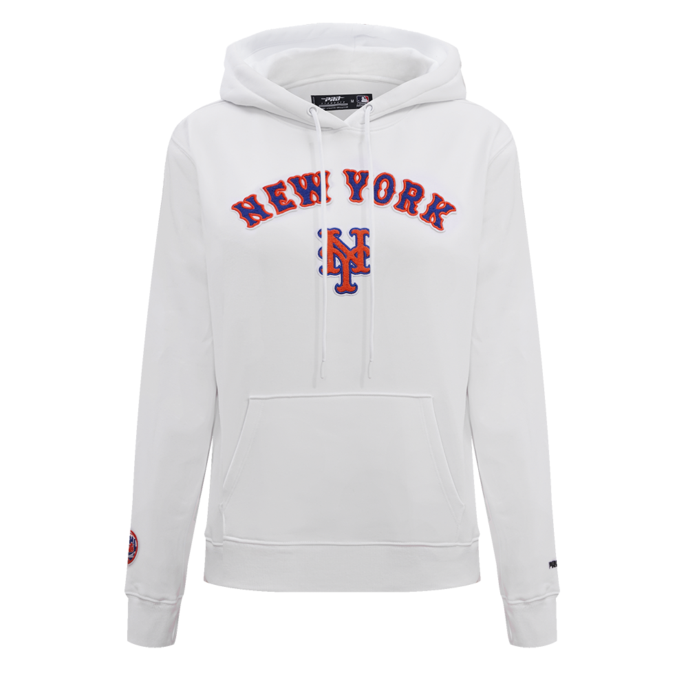 SUDADERA CON GORRO MLB NEW YORK METS CLASSIC ESSENTIALS PARA MUJER