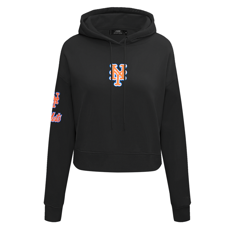 SUDADERA CON GORRO MLB NEW YORK METS CLASSIC ESSENTIALS PARA MUJER
