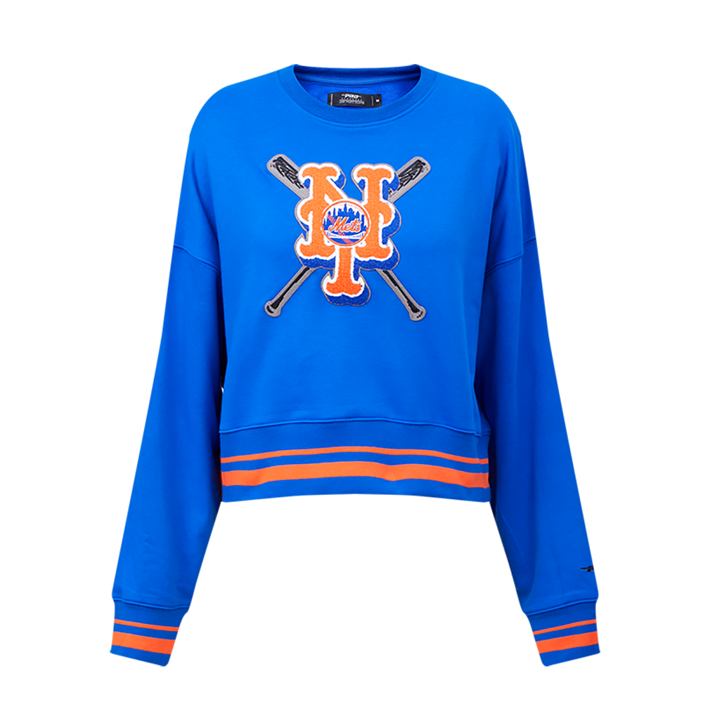 SUDADERA DE CUELLO REDONDO MLB NEW YORK METS MASH UP PARA MUJER