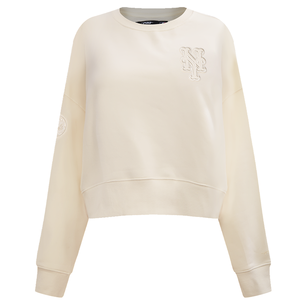 SUDADERA DE CUELLO REDONDO MLB NEW YORK METS NEUTRAL PARA MUJER