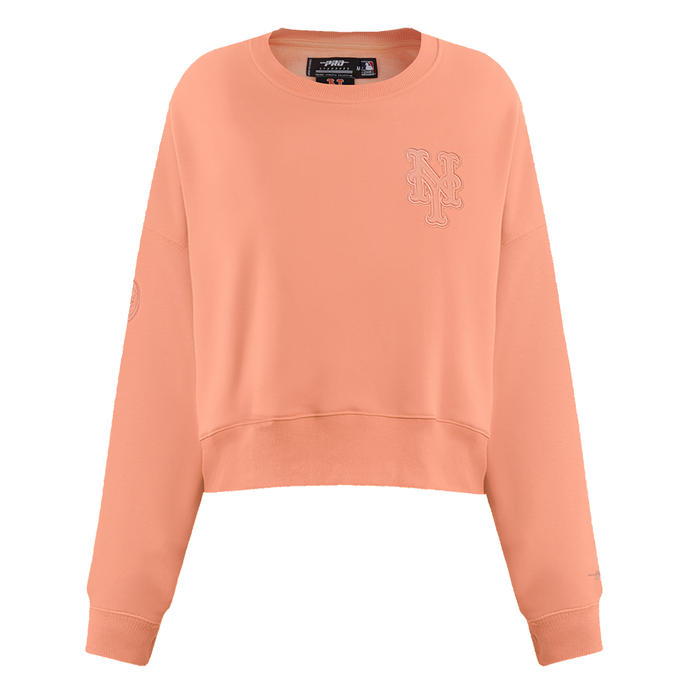 SUDADERA DE CUELLO REDONDO MLB NEW YORK METS NEUTRAL PARA MUJER