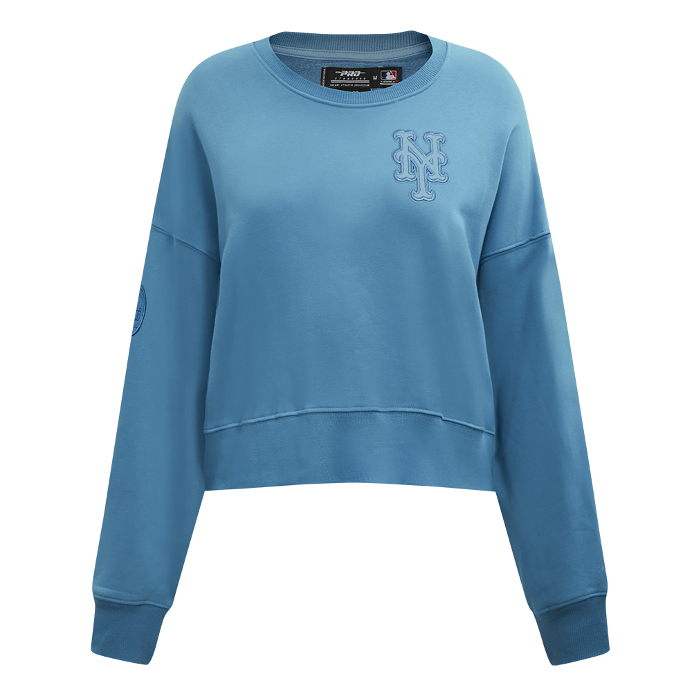 SUDADERA DE CUELLO REDONDO MLB NEW YORK METS NEUTRAL PARA MUJER