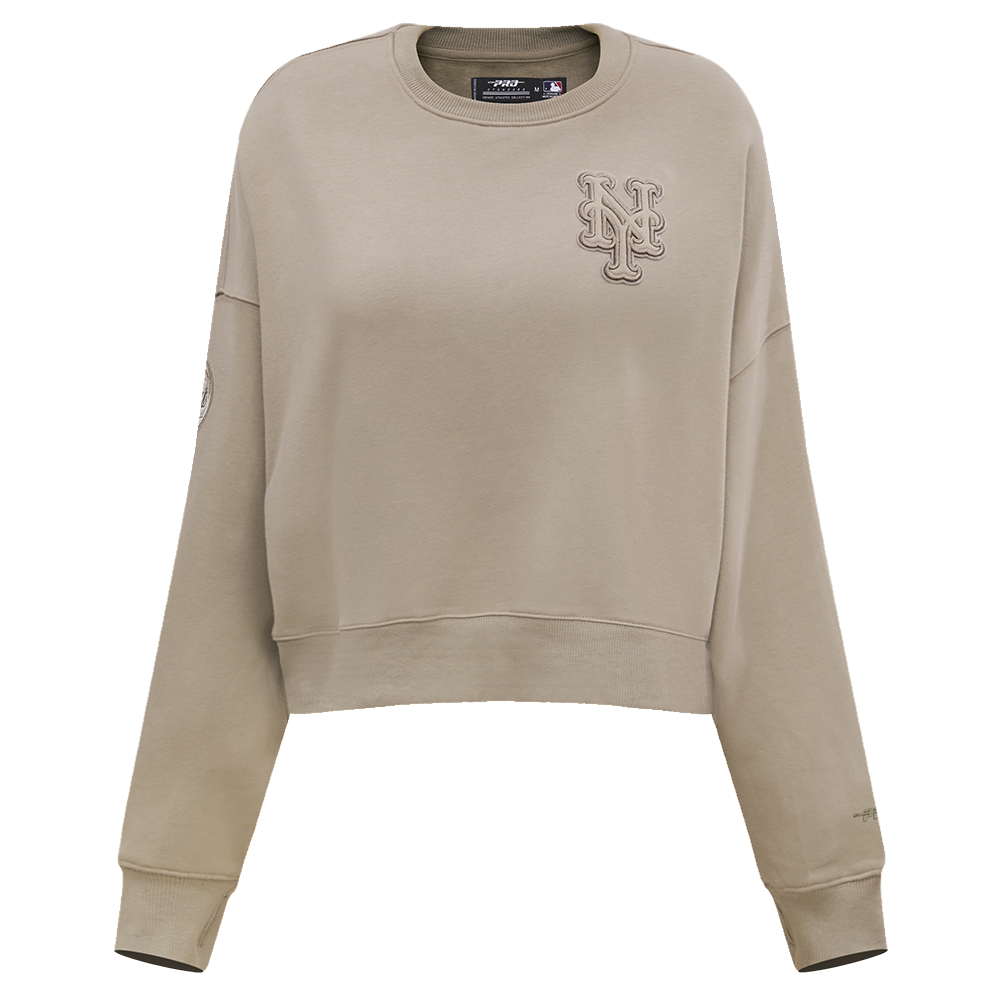 SUDADERA DE CUELLO REDONDO MLB NEW YORK METS NEUTRAL PARA MUJER