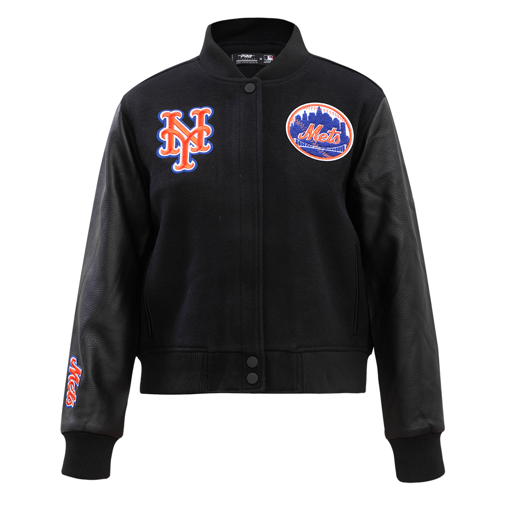 CHAMARRA UNIVERSITARIA MLB NEW YORK METS CLASSIC ESSENTIALS PARA MUJER