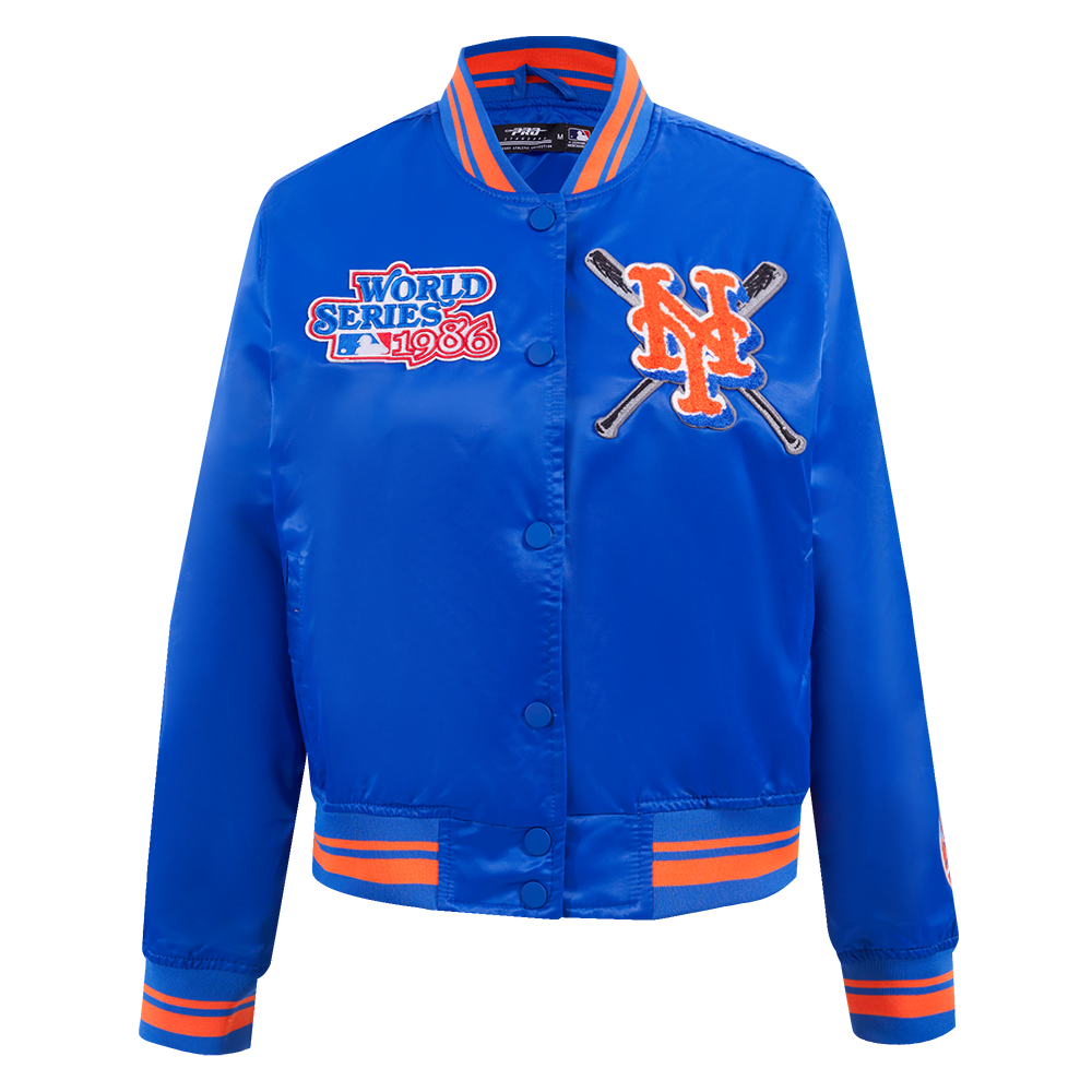 CHAMARRA DE SATÍN MLB NEW YORK METS MASH UP PARA MUJER