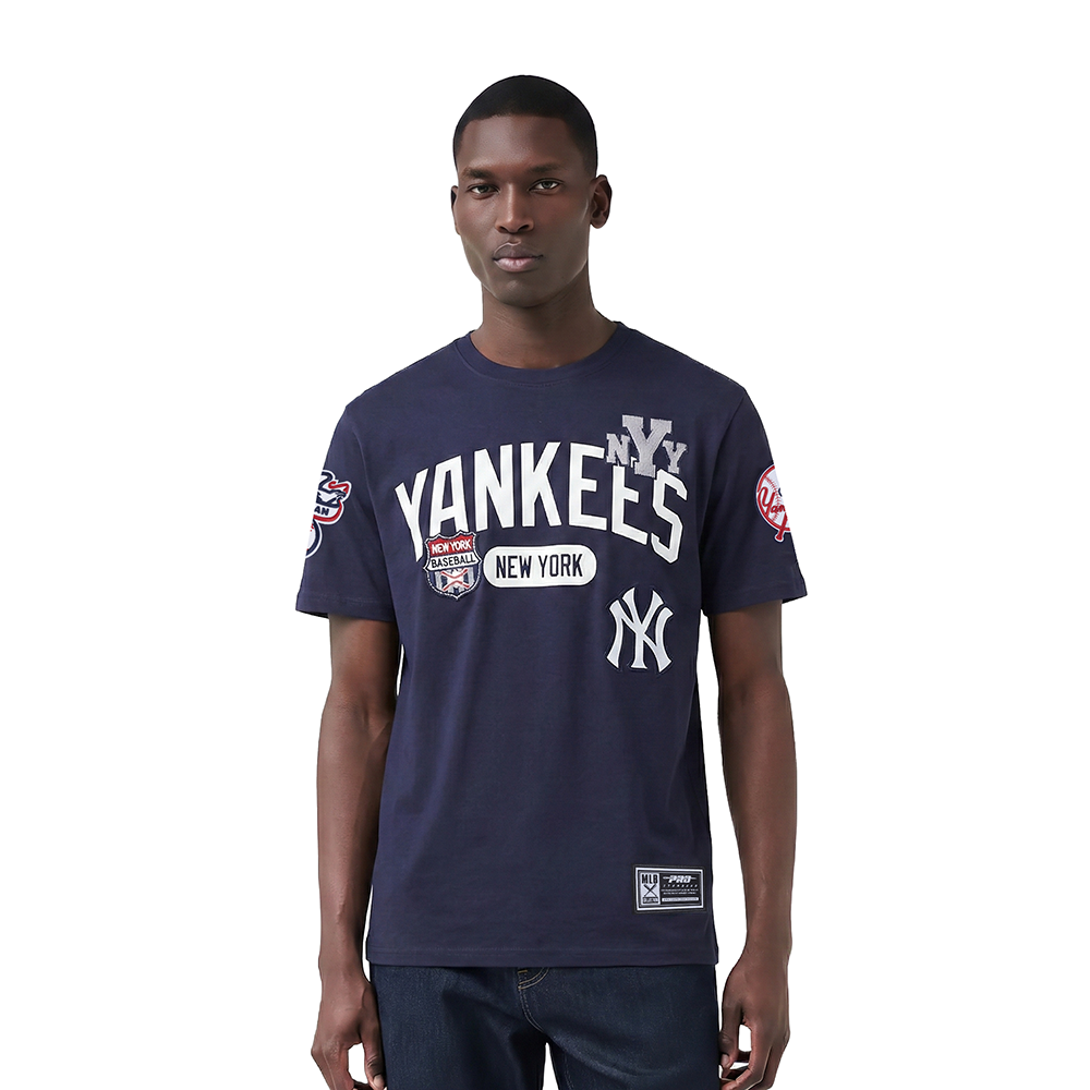 MANGA CORTA MLB NEW YORK YANKEES LETTERMAN