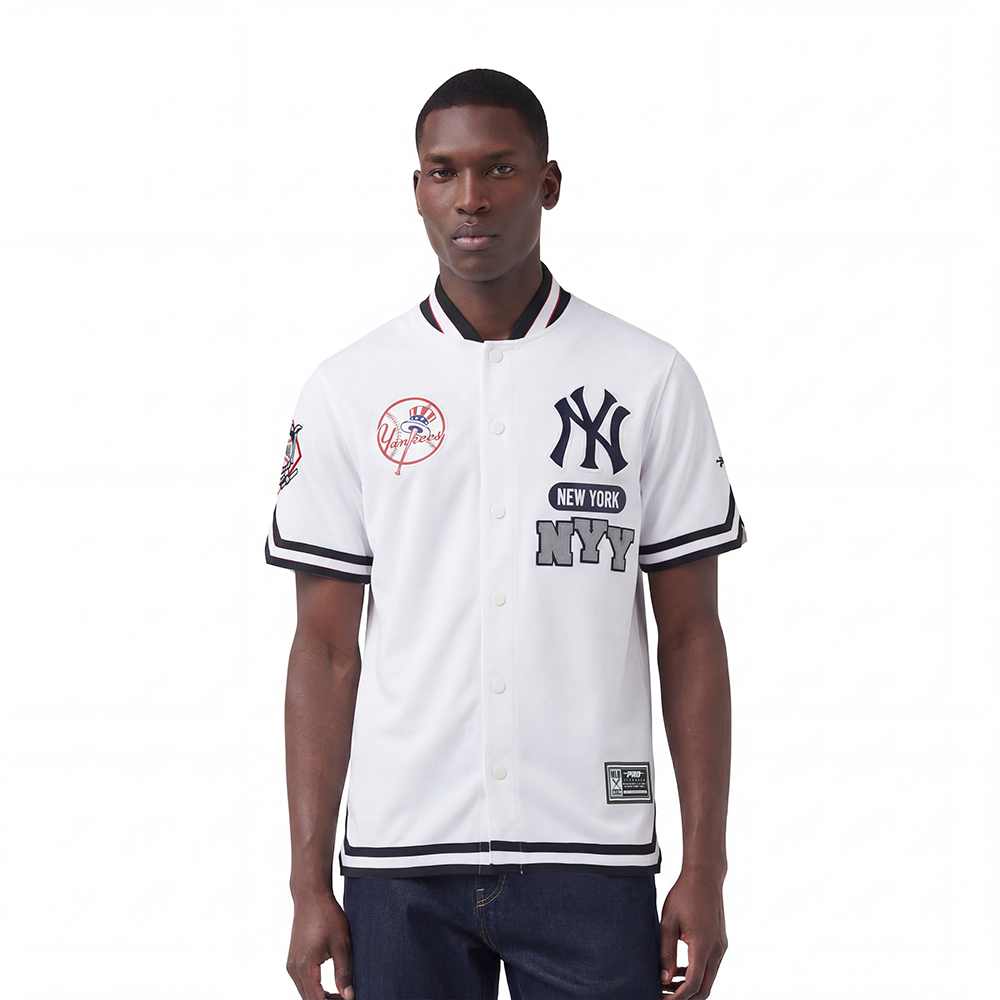 SOBRECAMISA DE MANGA CORTA MLB NEW YORK YANKEES LETTERMAN