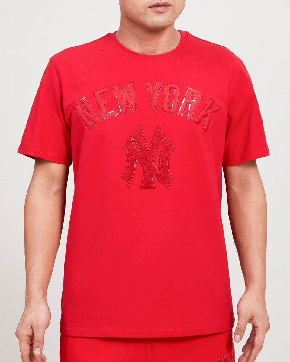 MANGA CORTA MLB NEW YORK YANKEES TRIPLE RED