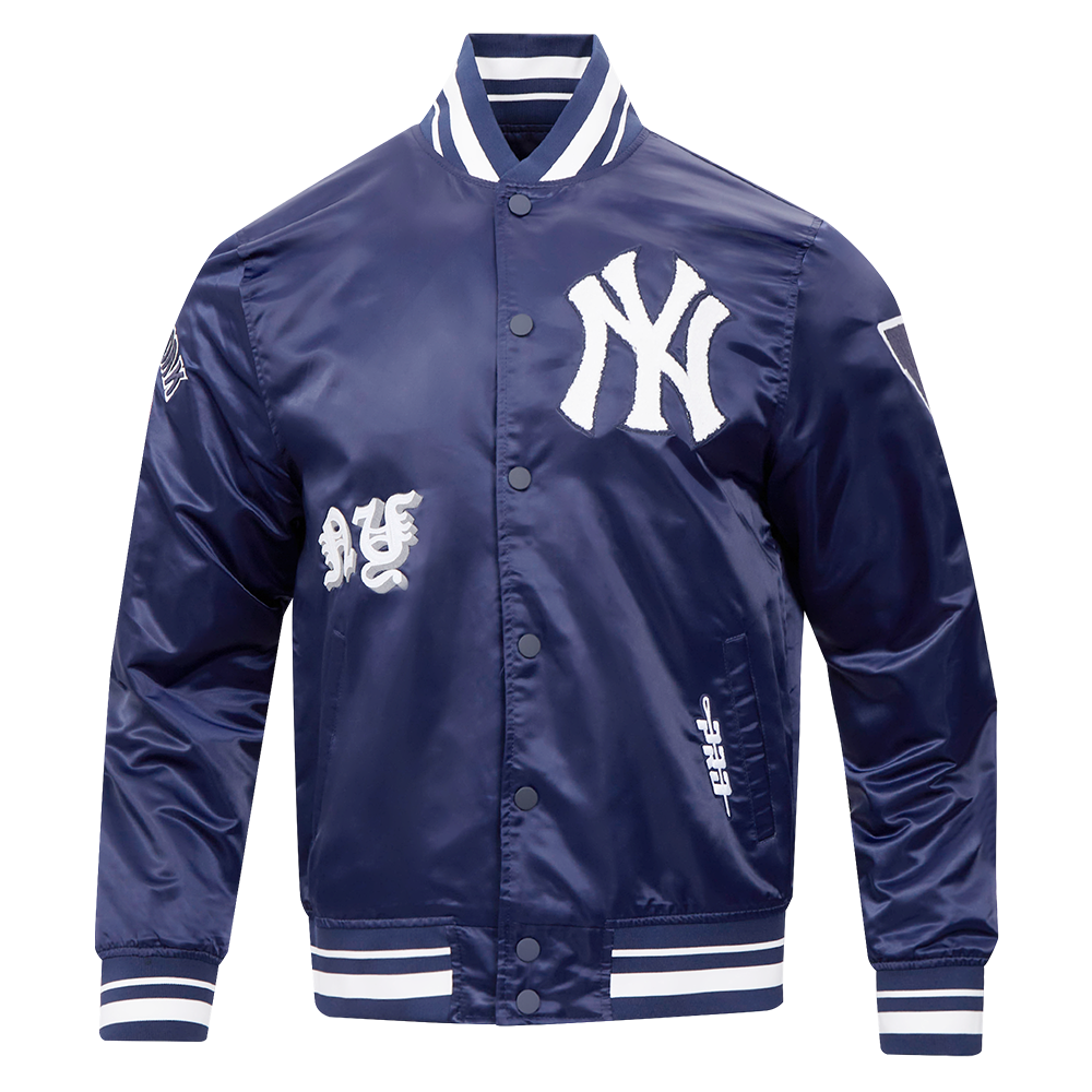 CHAMARRA DE SATÍN MLB NEW YORK YANKEES OLD ENGLISH