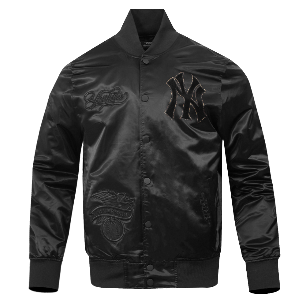 CHAMARRA DE SATIN MLB NEW YORK YANKEES BLACKOUT