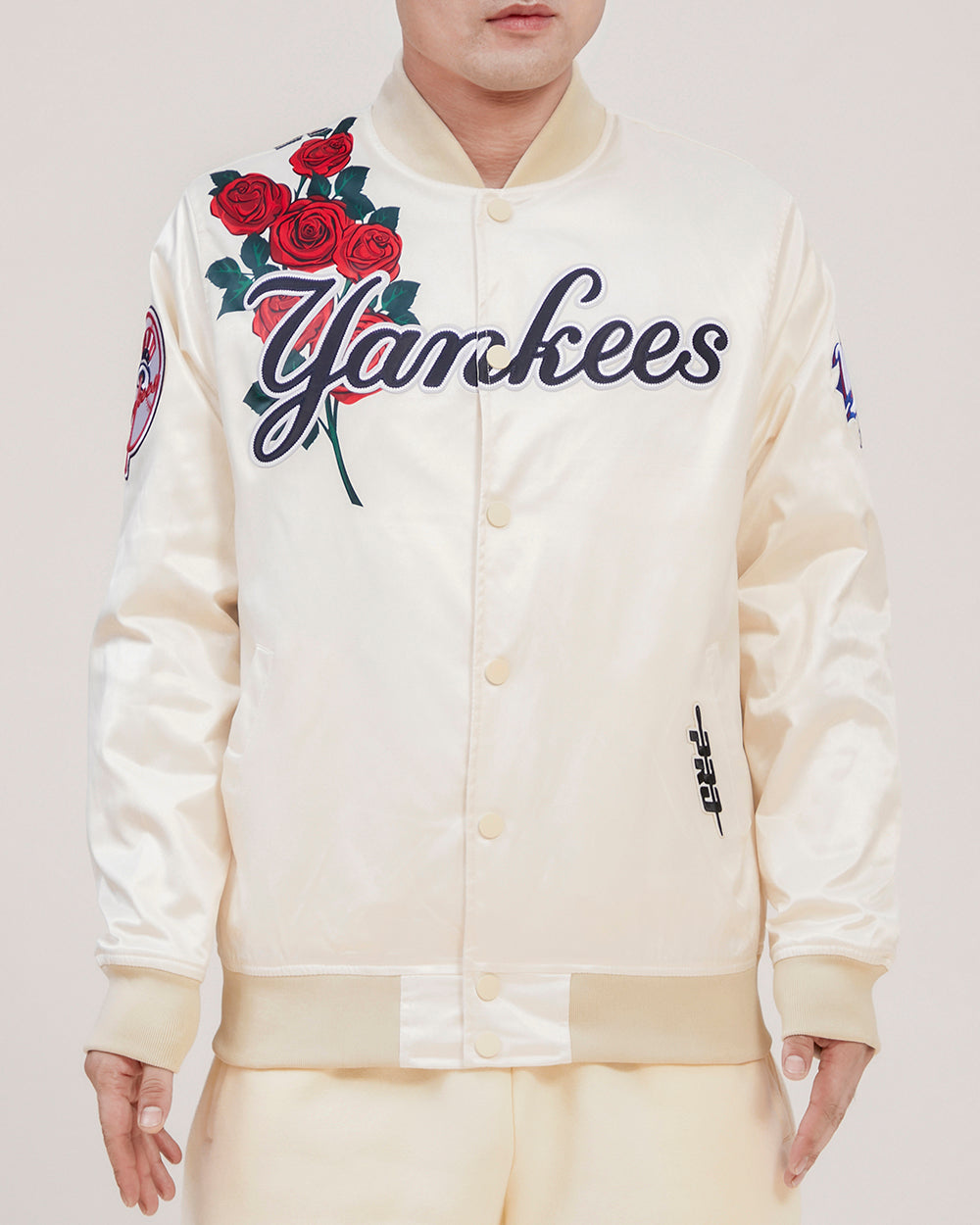CHAMARRA DE SATÍN MLB NEW YORK YANKEES ROSES