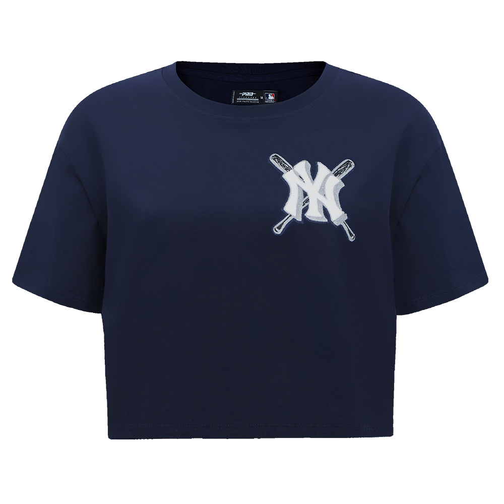 MANGA CORTA CROP MLB NEW YORK YANKEES MASH UP PARA MUJER