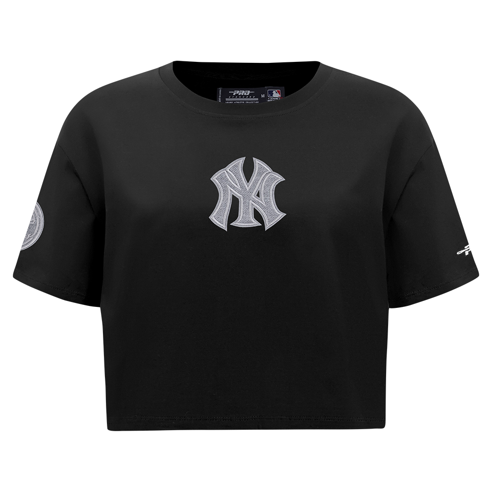 MANGA CORTA CROP MLB NEW YORK YANKEES REVERSE FRENCH TERRY PARA MUJER