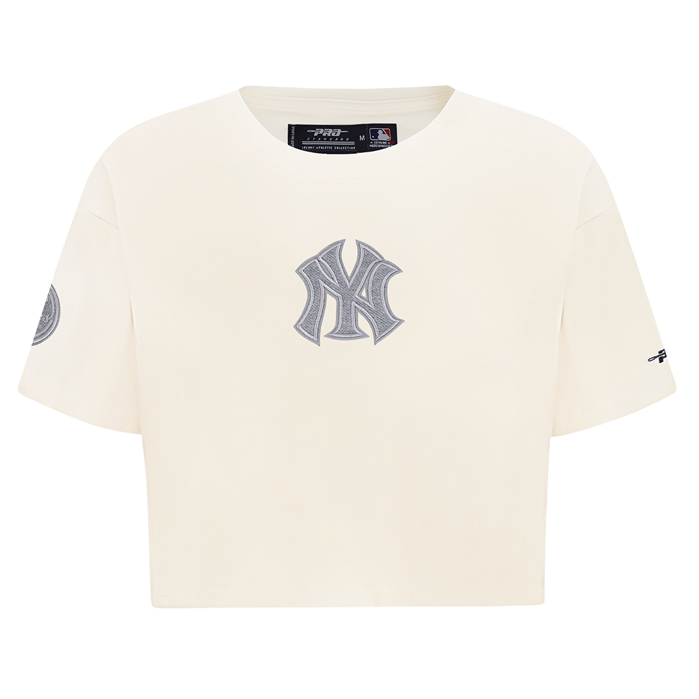 MANGA CORTA CROP MLB NEW YORK YANKEES REVERSE FRENCH TERRY PARA MUJER