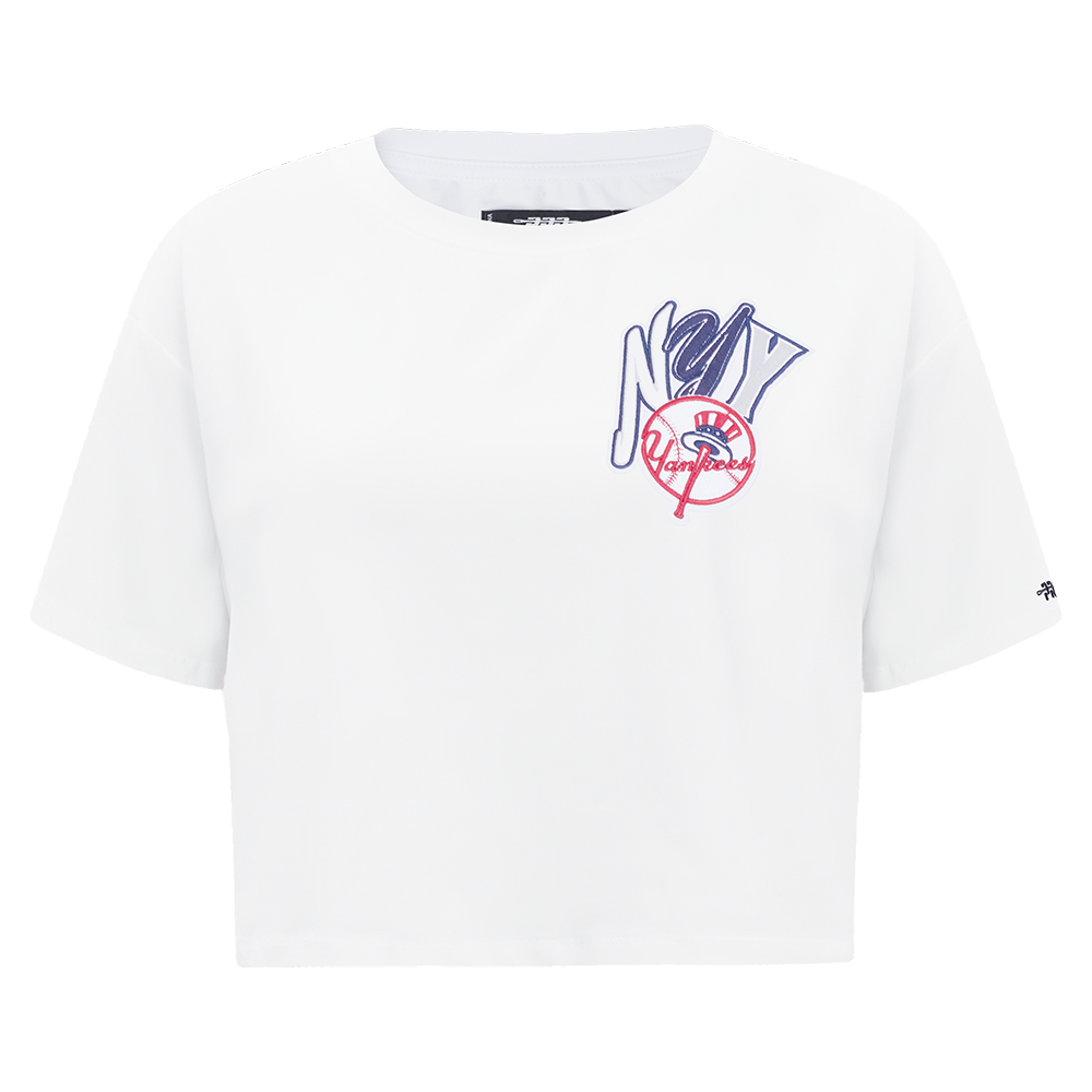 MANGA CORTA CROP MLB NEW YORK YANKEES CITY RANSOM PARA MUJER