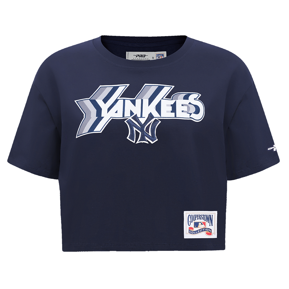 MANGA CORTA CROP MLB NEW YORK YANKEES RETRO ELEVATION PARA MUJER