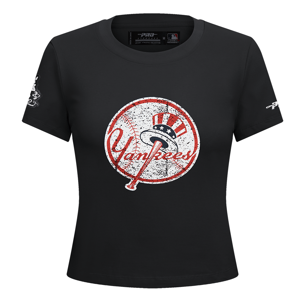 MANGA CORTA MLB NEW YORK YANKEES REBEL ATHLETICS PARA MUJER