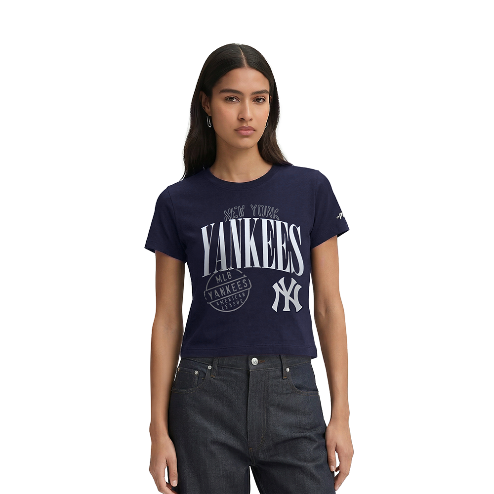 MANGA CORTA MLB NEW YORK YANKEES STAMPED PARA MUJER