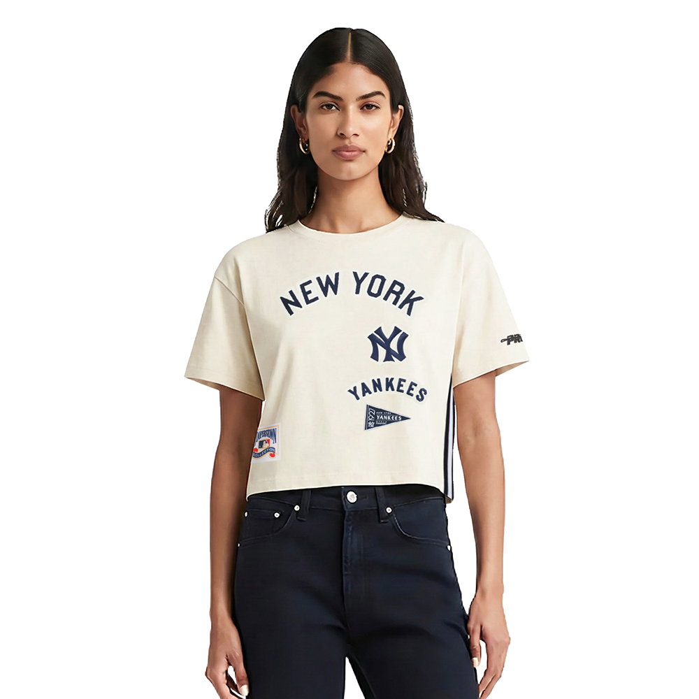 MANGA CORTA MLB NEW YORK YANKEES RETRO CLASSICS PARA MUJER