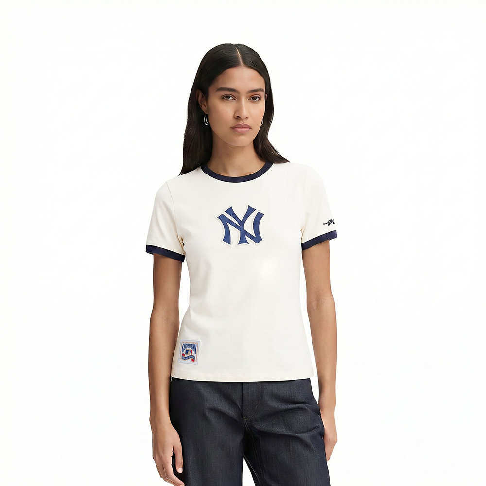 MANGA CORTA MLB NEW YORK YANKEES RETRO CLASSICS PARA MUJER