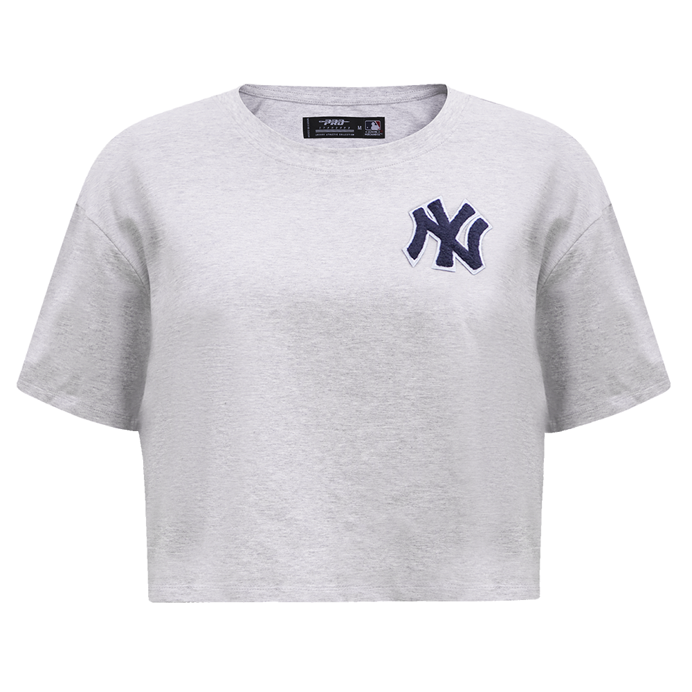 MANGA CORTA CROP MLB NEW YORK YANKEES CLASSIC ESSENTIALS PARA MUJER